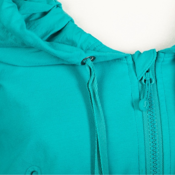 SOLD!!! 
Lululemon Turquoise Zip-Up Hoodie, Size 6 (Excellent Condition) - Picture 6 of 11